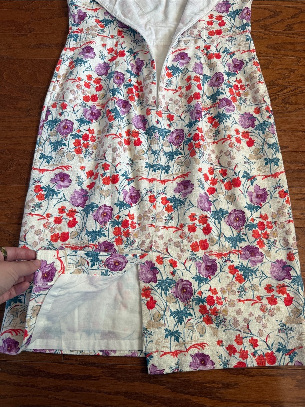 Ann Taylor floral square neck dress - Picture 7 of 7